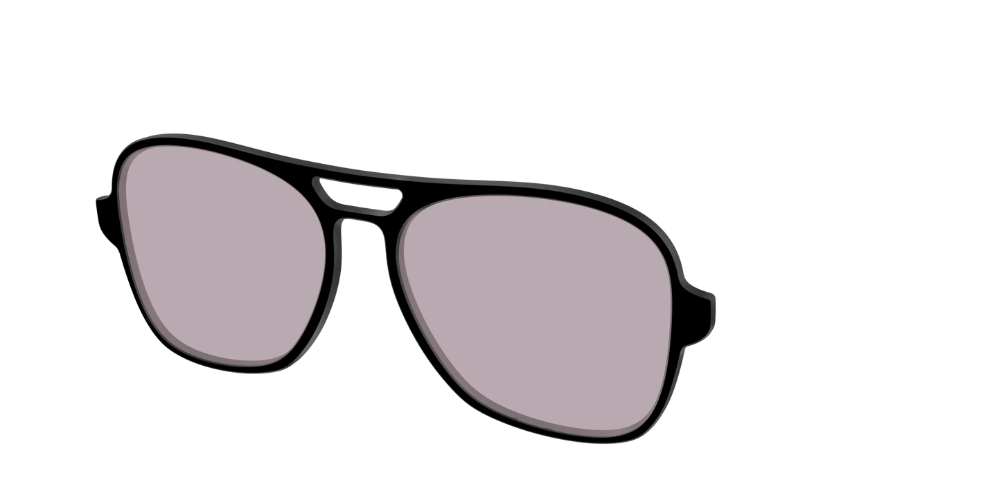 The Black with Gray Gaming Lens