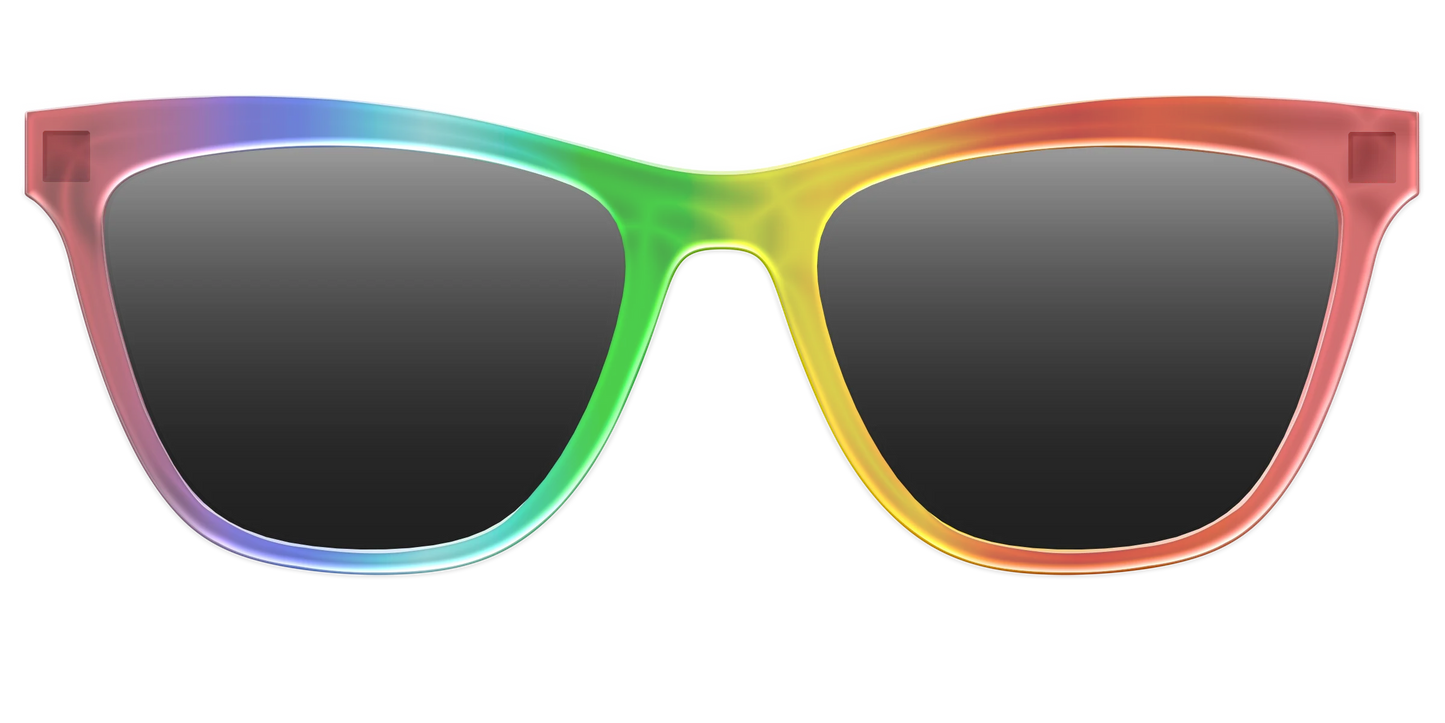 The Polarized Rainbow Gradient Sun Top
