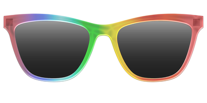 The Polarized Rainbow Gradient Sun Top