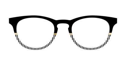 The Chic Stripes Crystal with Gold Foil