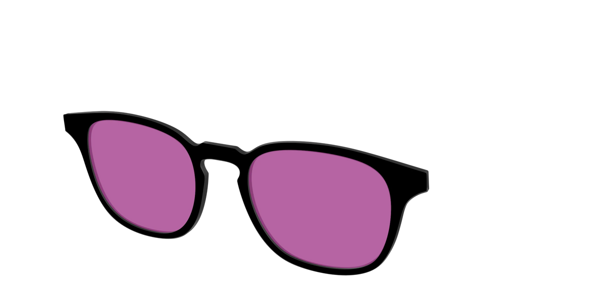 The Black with Violet Golf Lens