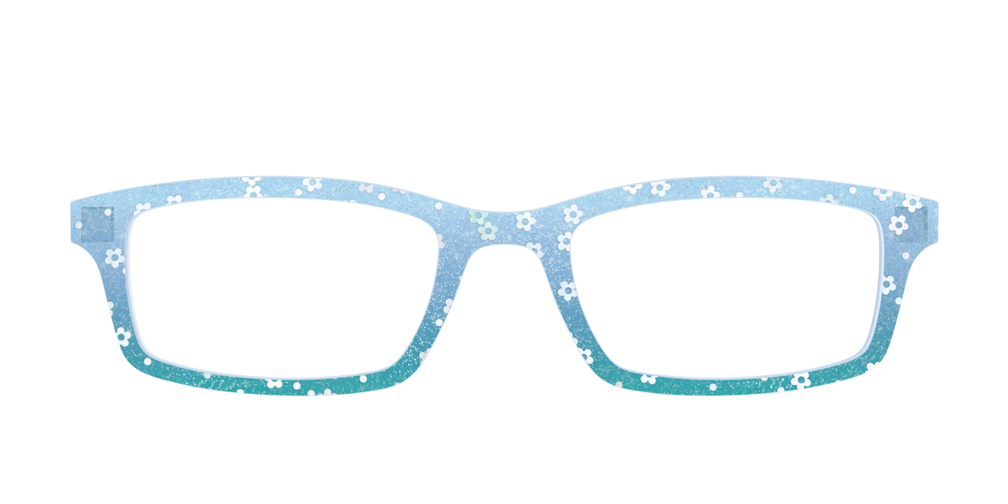 The Sky Blue Crystal with Daisy Glitter