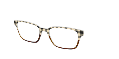 The Ivory Plaid Wood Split