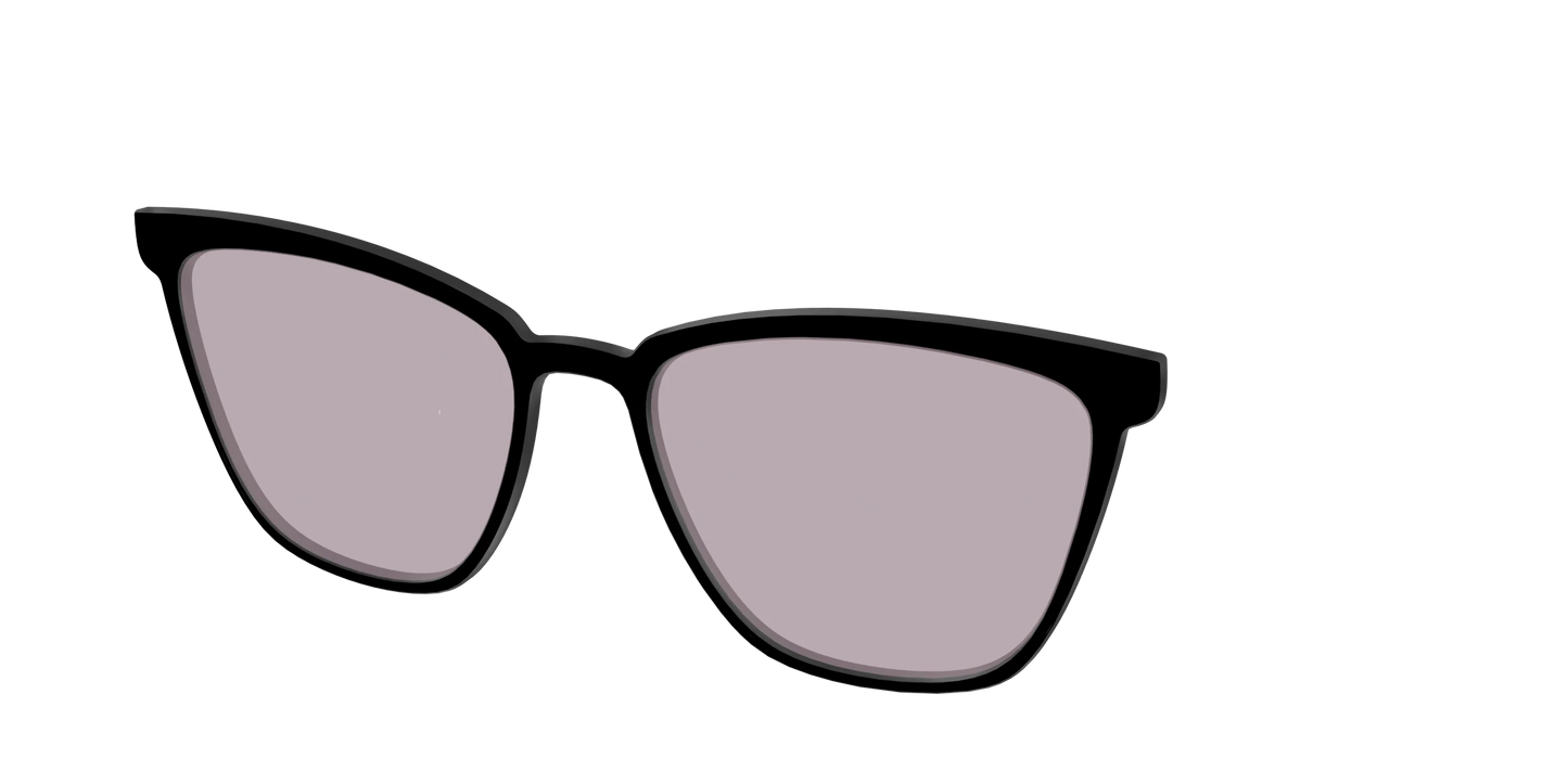 The Black with Gray Gaming Lens