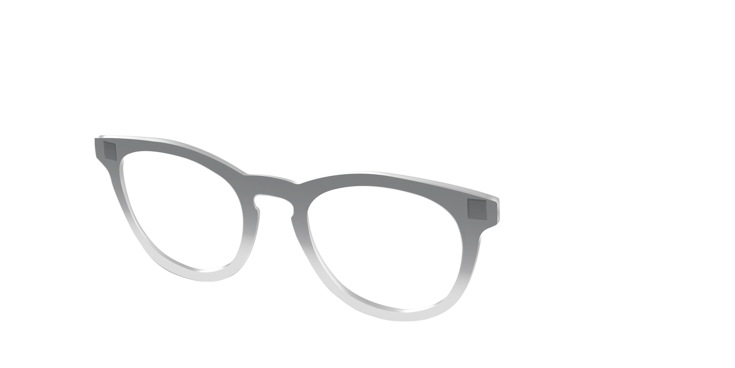 The Charcoal to Light Gray Gradient Crystal