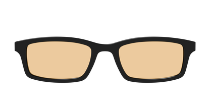The Black With Umber Brown Lens
