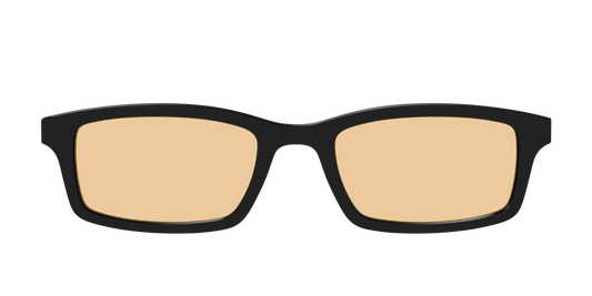 The Black With Umber Brown Lens