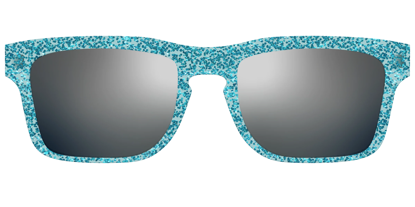 The Polarized Aquamarine Sparkle Sun Top