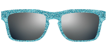 The Polarized Aquamarine Sparkle Sun Top