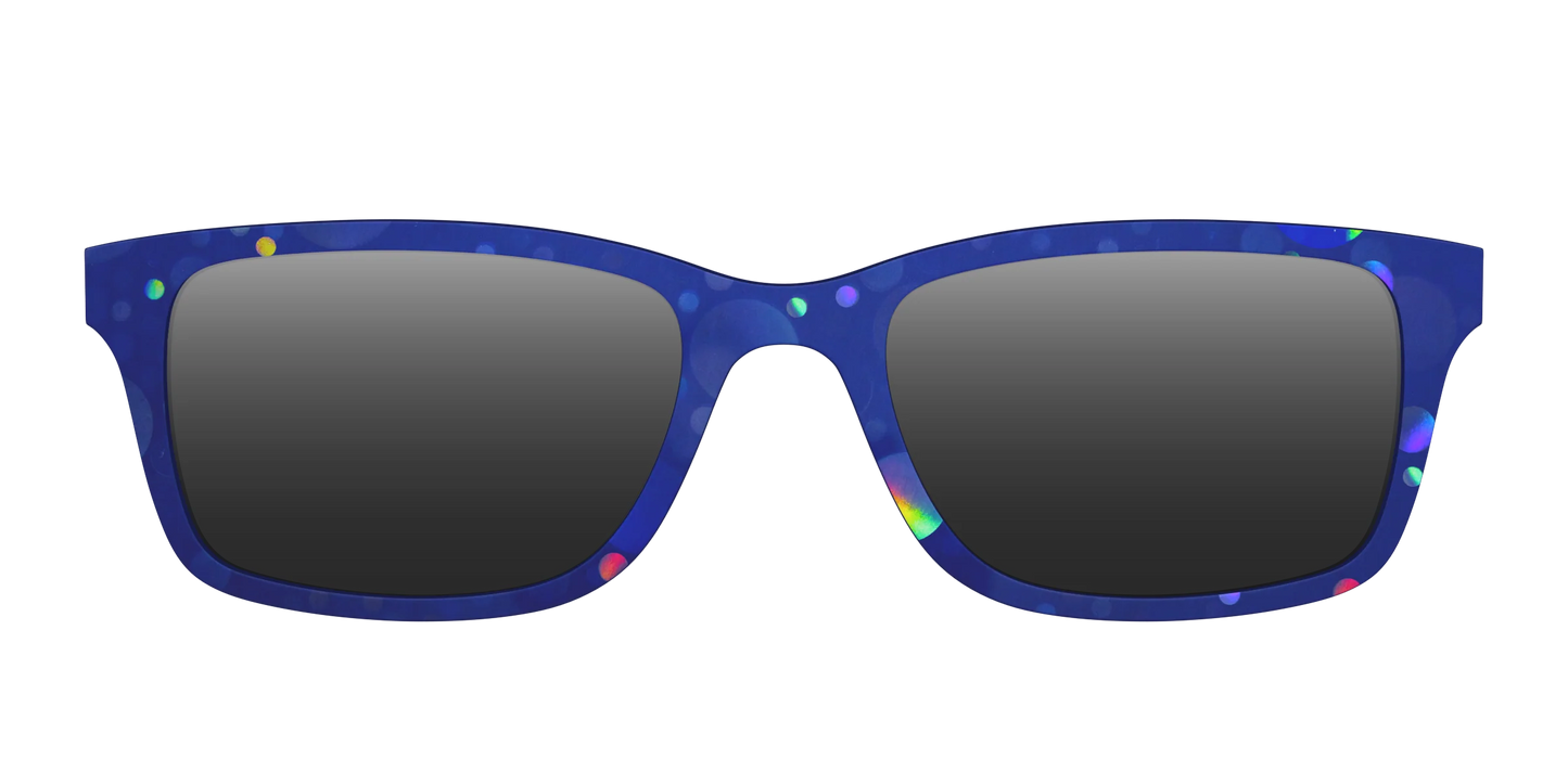 The Polarized Navy Holographic Bubbles Sun Top