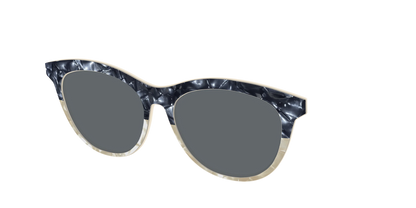 The Polarized Navy to Taupe Pearl Split Sun Top