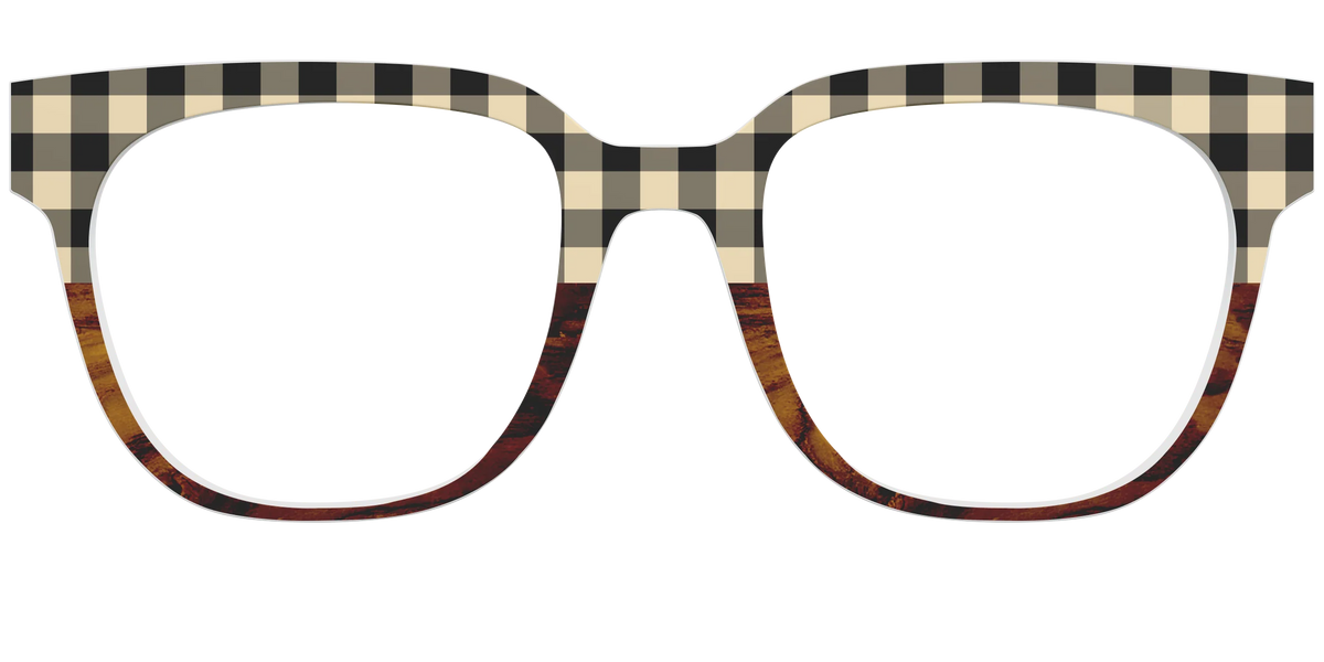 The Ivory Plaid Wood Split