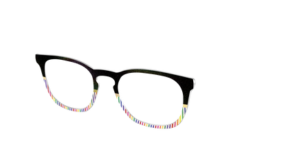 The Chic Pride Stripes Crystal with Gold Foil