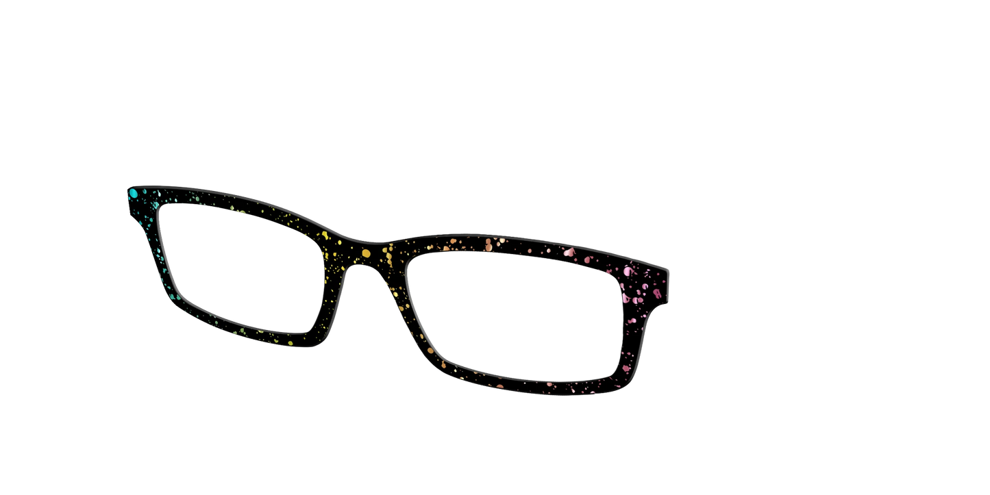 The Rainbow Foil Splatter