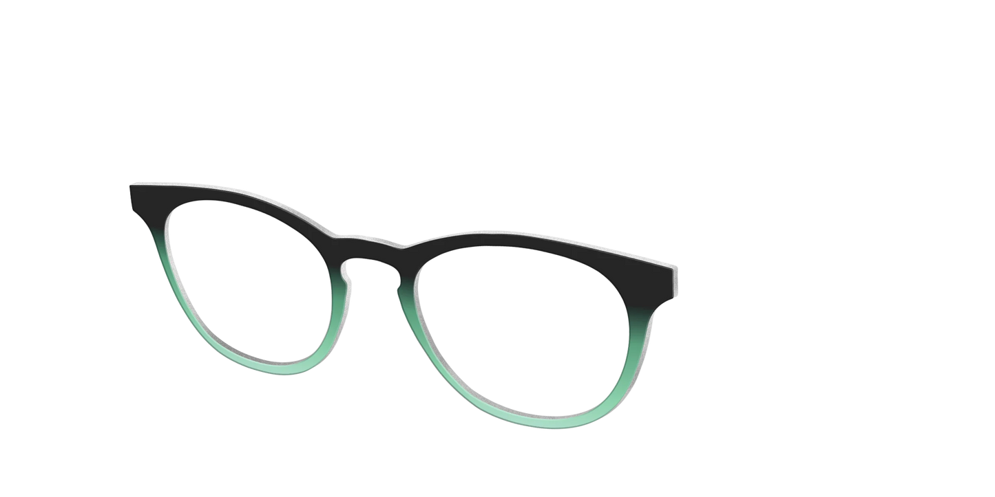The Black to Spearmint Gradient