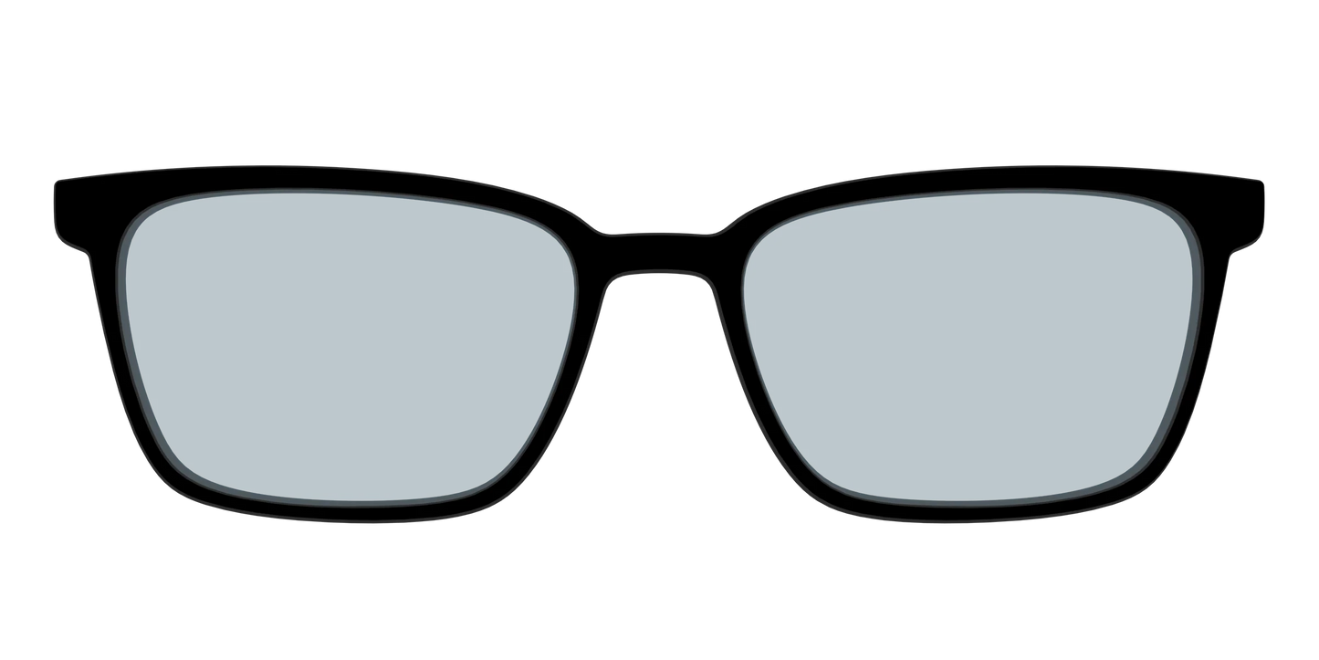 The Black With Slate Blue Lens