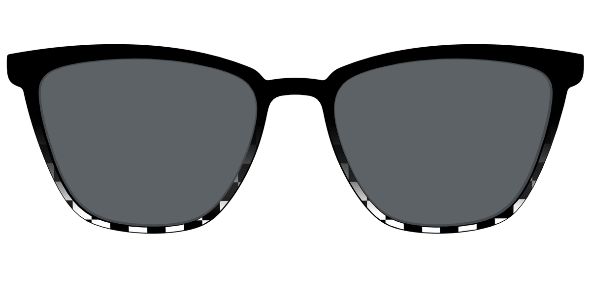 The Polarized Checkerboard Fade Sun Top