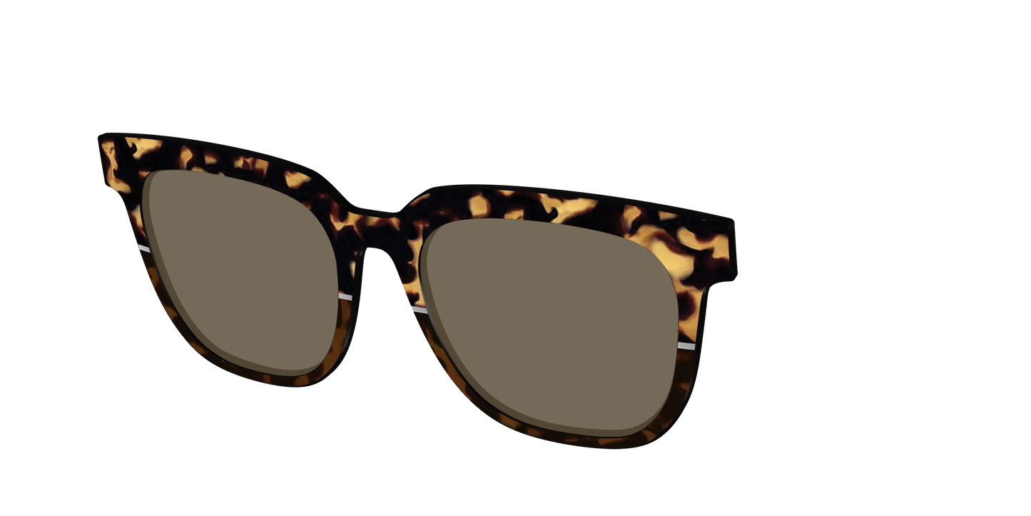 The Polarized Chic Tortoise Split Sun Top