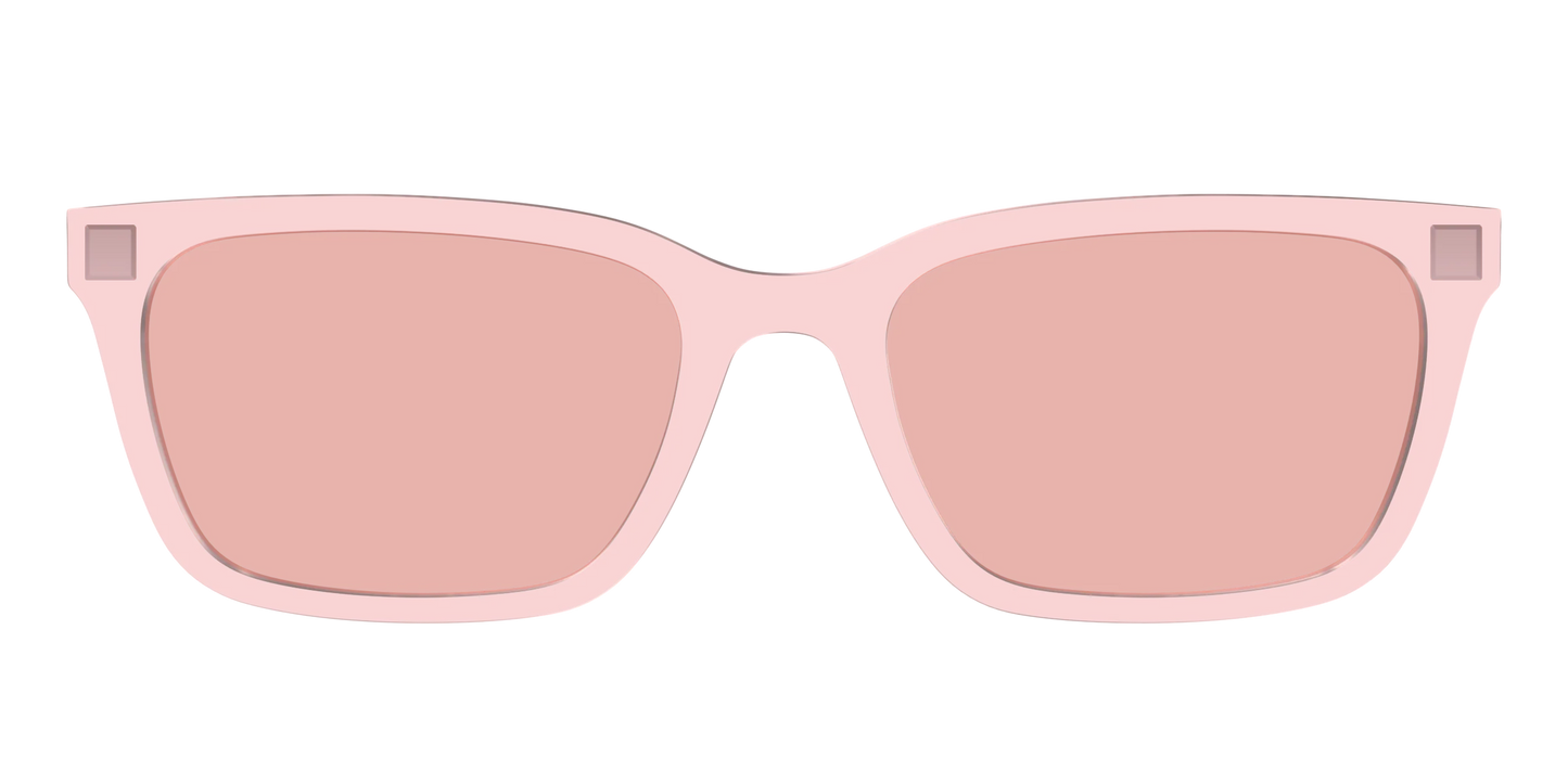 The Pink Crystal With Coral Pink Lens