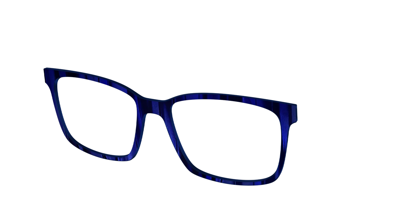 The Indigo Moire Stripes
