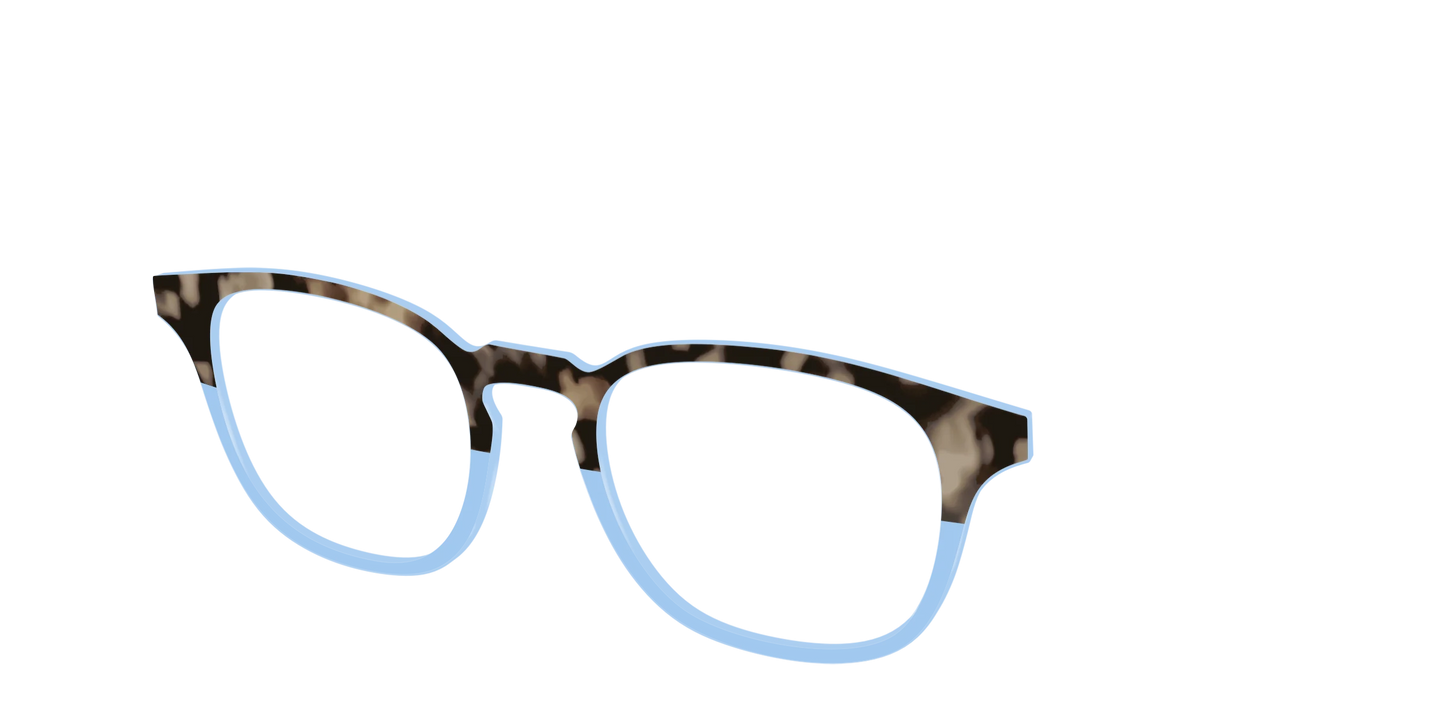 The Denim Tortoise Crystal Split