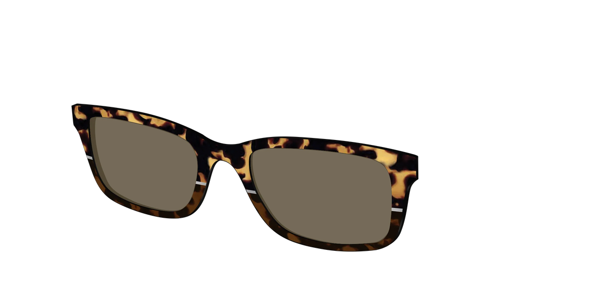 The Polarized Chic Tortoise Split Sun Top