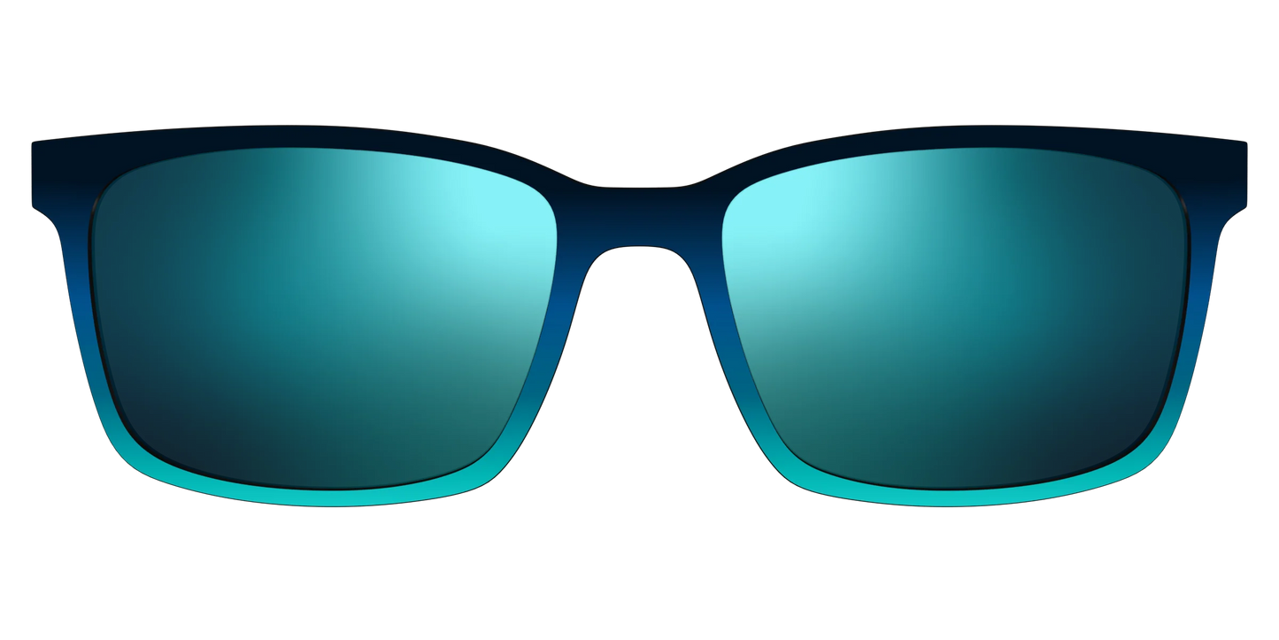 The Polarized Royal Blue to Seafoam Gradient Sun Top