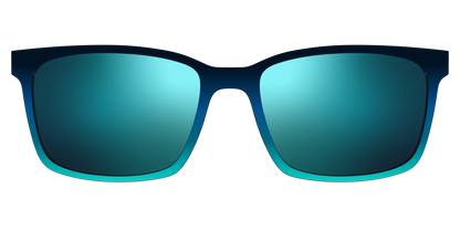 The Polarized Royal Blue to Seafoam Gradient Sun Top