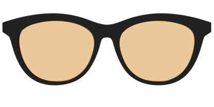 The Black With Umber Brown Lens