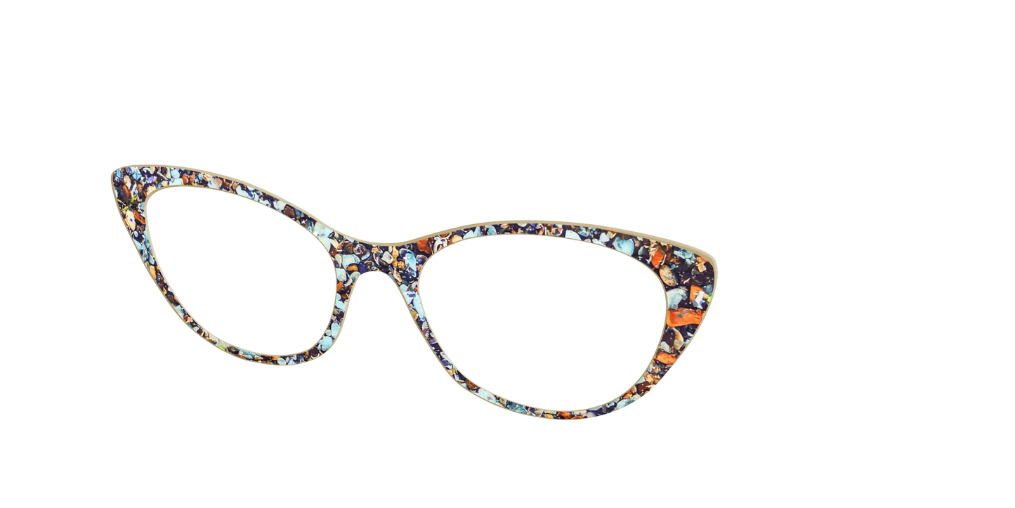 The Seashell Tortoise with Holographic Glitter