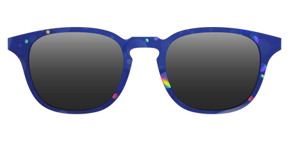 The Polarized Navy Holographic Bubbles Sun Top
