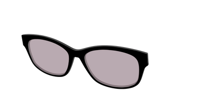 The Black with Gray Gaming Lens