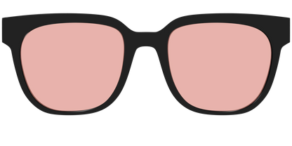 The Black With Coral Pink Lens