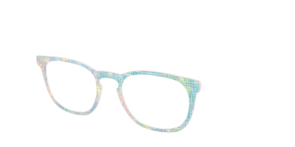 The Pastel Gradient with Holographic Hatching