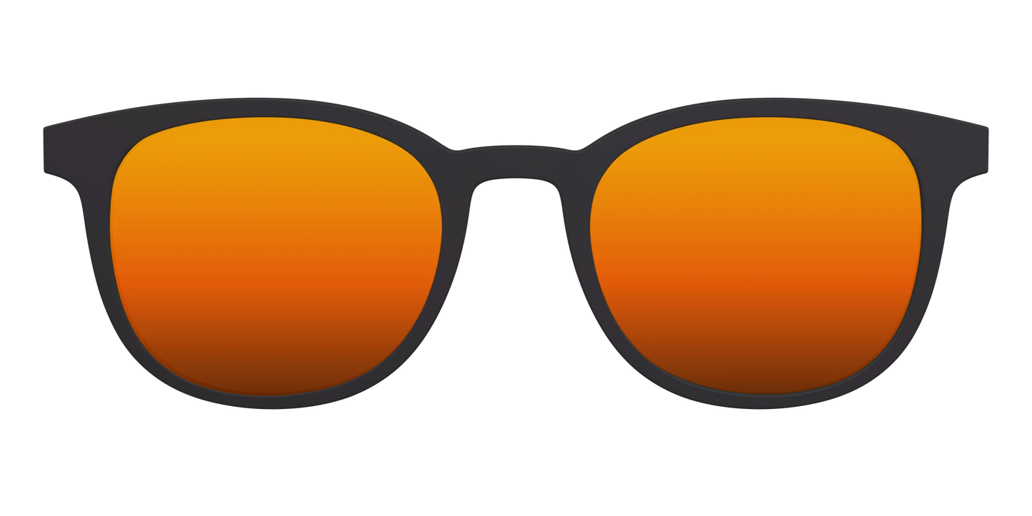 The Polarized Orange Reflective Sun Top