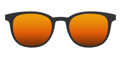 The Polarized Orange Reflective Sun Top