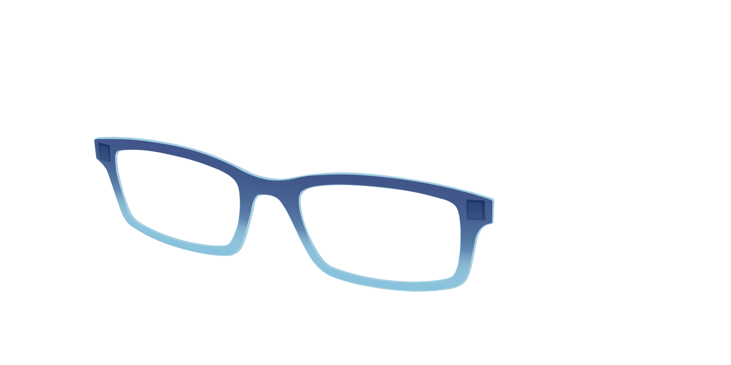The Indigo to Sky Blue Gradient Crystal