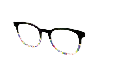 The Chic Pride Stripes Crystal with Gold Foil