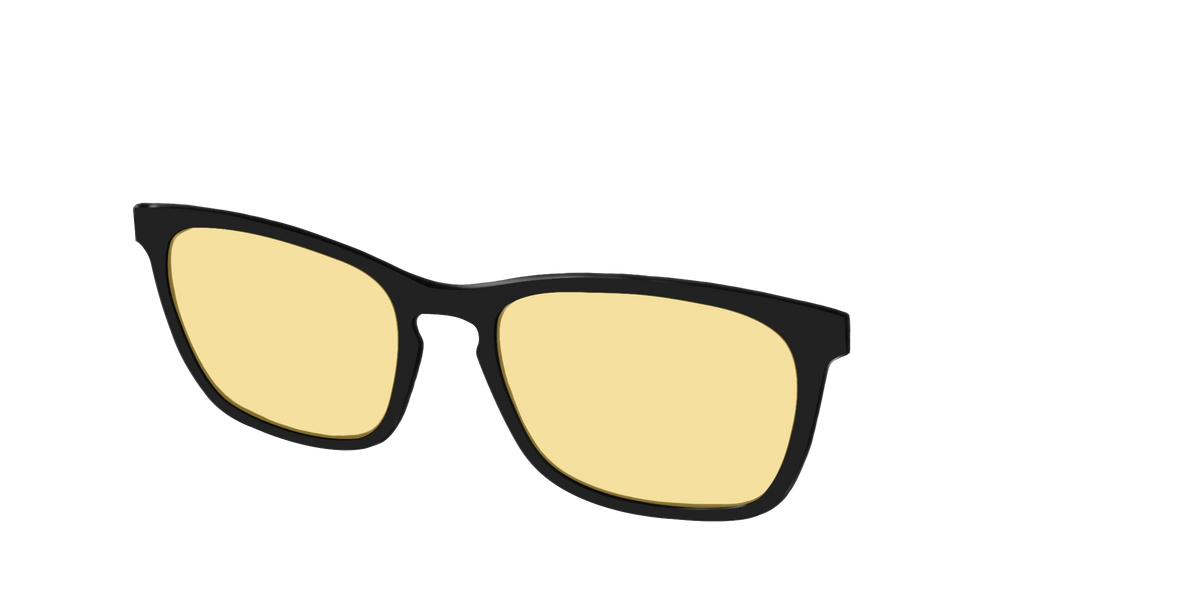 The Black With Citrine Yellow Lens