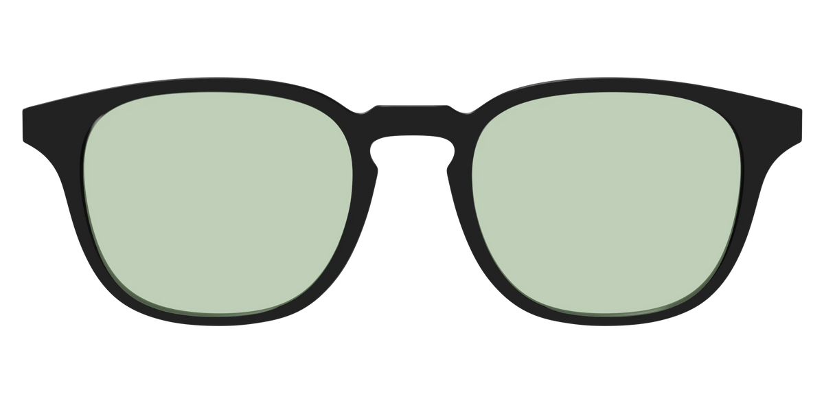 The Black With Sage Green Lens