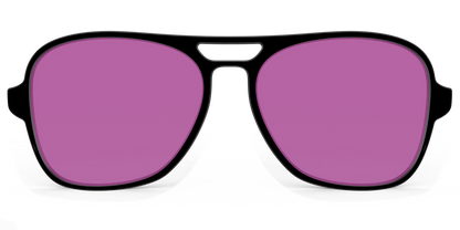 The Black with Violet Golf Lens