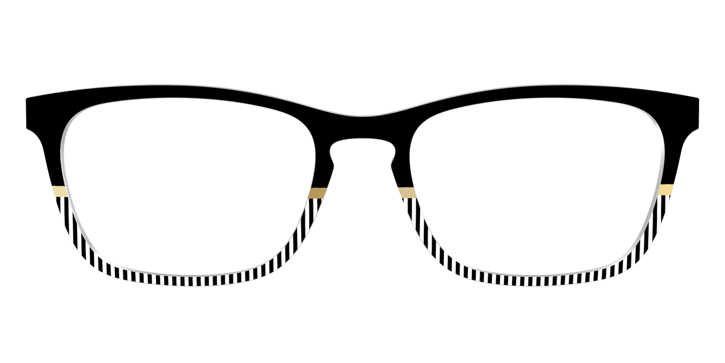 The Chic Stripes Crystal with Gold Foil