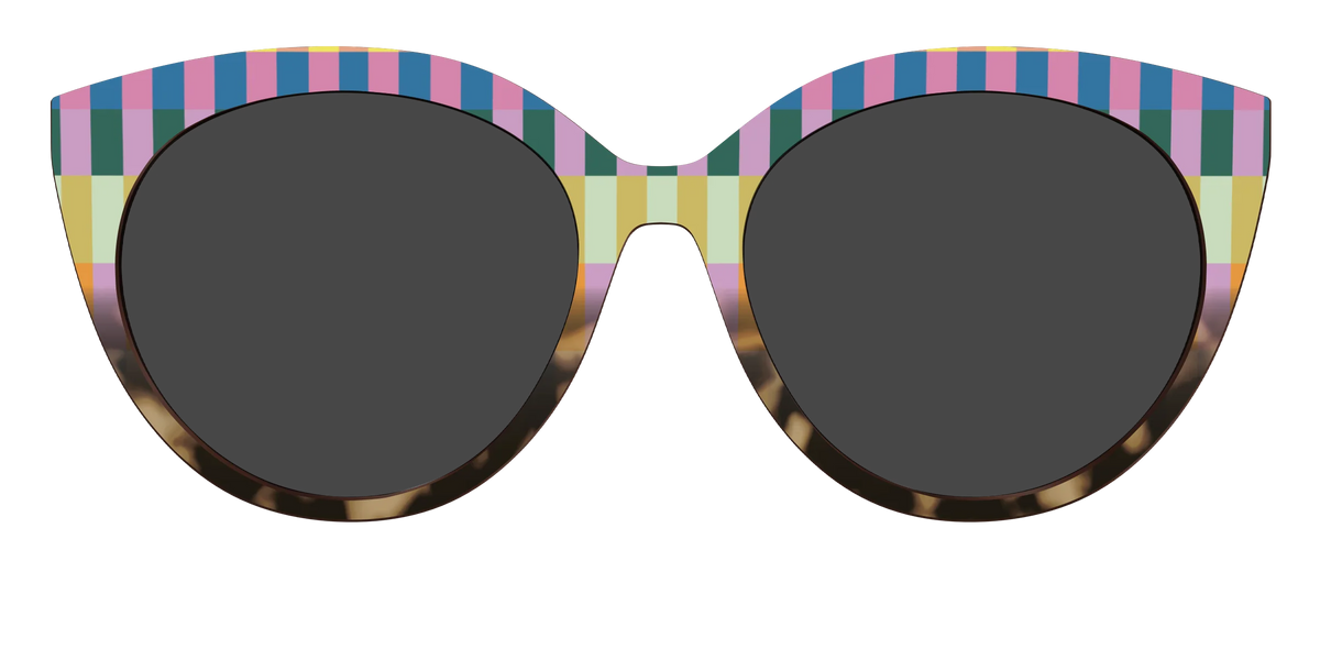 The Polarized Summer Stripes Tortoise Sun Top