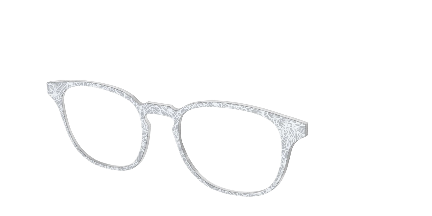 The Pale Gray Floral Lace
