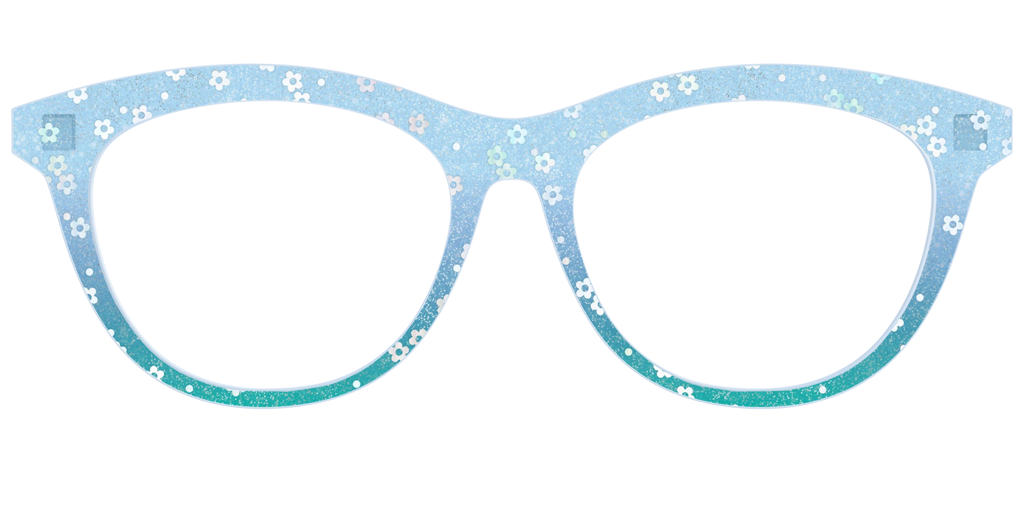 The Sky Blue Crystal with Daisy Glitter