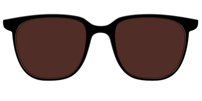 The Black with Brown Golf Lens