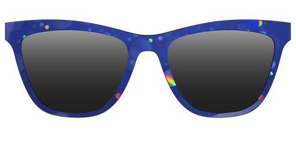 The Polarized Navy Holographic Bubbles Sun Top