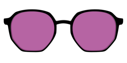 The Black with Violet Golf Lens