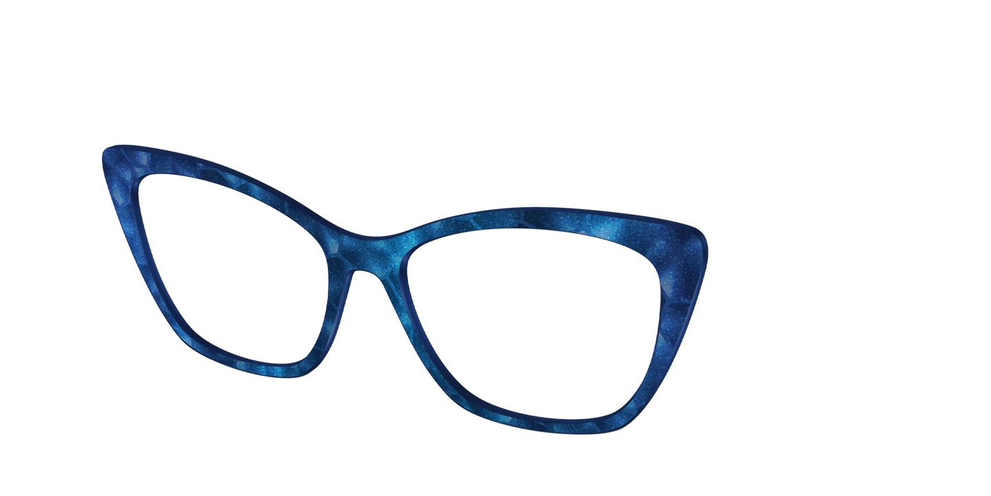 The Shimmering Cobalt Hexagons