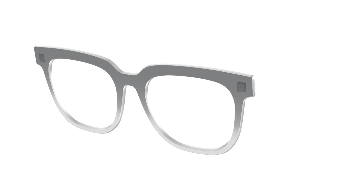 The Charcoal to Light Gray Gradient Crystal
